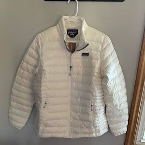 Patagonia Down Sweater Hoody - Birch White - Large